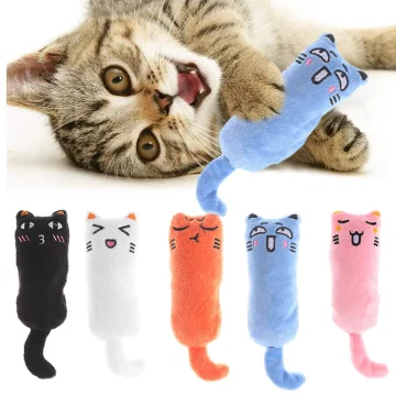 Funny Plush Catnip Cat Toy Interactive Squeaky Chewing 1 | PricZone