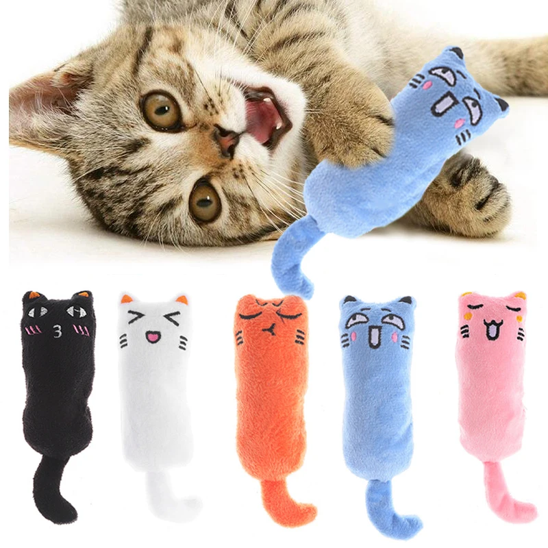 Funny Plush Catnip Cat Toy Interactive Squeaky Chewing 1 | PricZone Funny Plush Catnip Cat Toy Interactive Squeaky Chewing 1 | PricZone