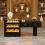 Modern Reception Desk with LED Light and Drawers