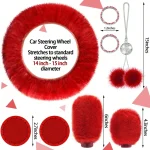 Piece Luxury Car Seat Cover Set with Soft Fluffy Steering 5 | PricZone Piece Luxury Car Seat Cover Set with Soft Fluffy Steering 5 | PricZone