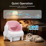 Cumrige Pink Cream Beige Smart SelfCleaning Cat Litter Box 7 | PricZone Cumrige Pink Cream Beige Smart SelfCleaning Cat Litter Box 7 | PricZone