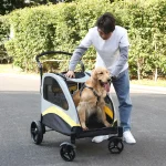 Dog Stroller Ultra Large 4 Wheel Pet Jogger Wagon 3 | PricZone