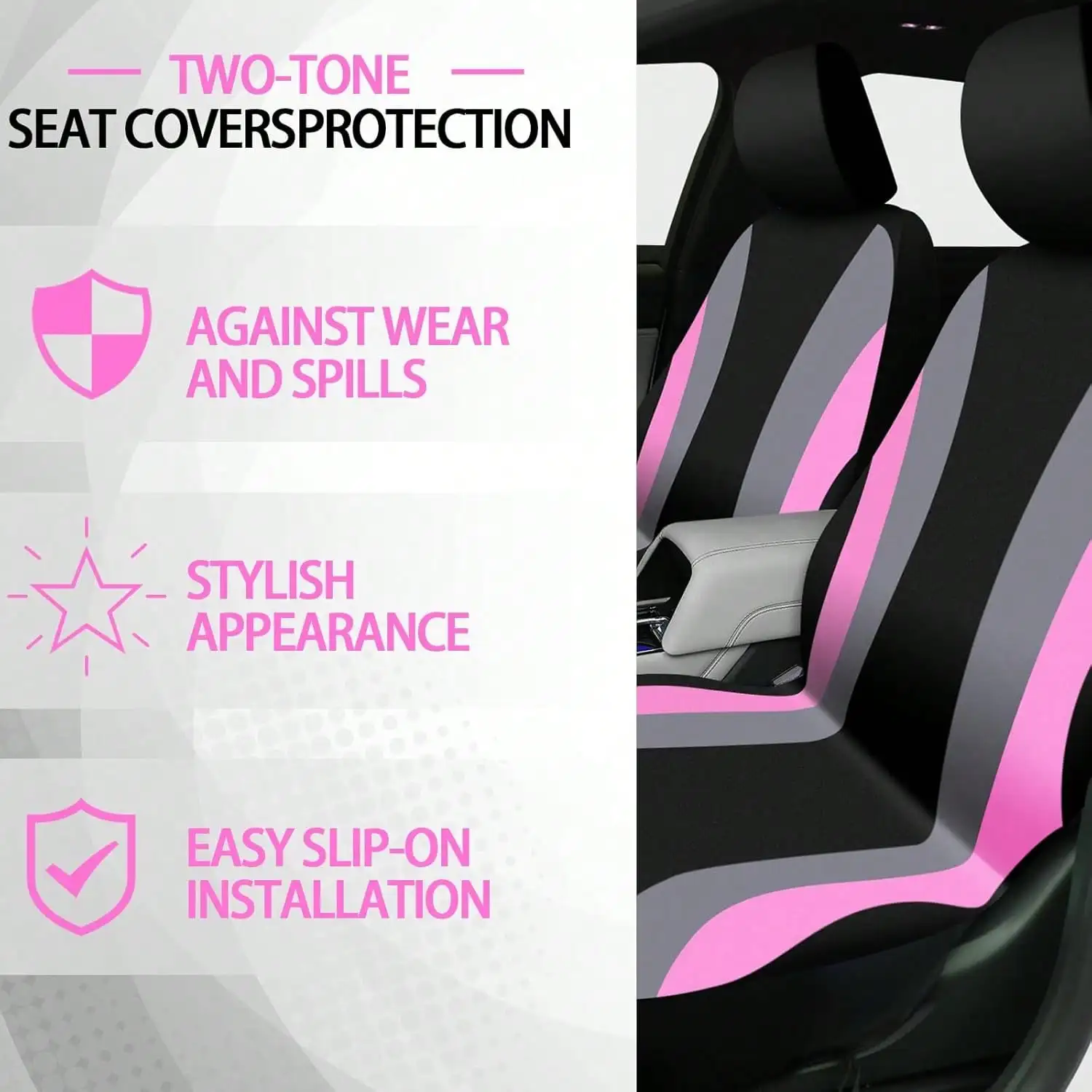 Piece Luxury Car Seat Cover Set with Soft Fluffy Steering 2 | PricZone Piece Luxury Car Seat Cover Set with Soft Fluffy Steering 2 | PricZone