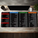 Excel Shortcuts Large Mouse Pad for Office Desk 3 | PricZone Excel Shortcuts Large Mouse Pad for Office Desk 3 | PricZone