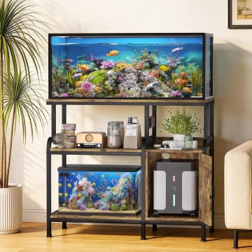 40 Gallon Ish Tank Stand with Power Outlet Heavy Duty 2