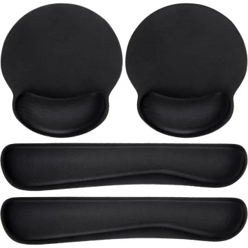 Ergonomic Mouse Pad and Keyboard Set with Wrist Support 1
