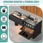 Modern Reception Desk with LED Light and Drawers 4 | PricZone