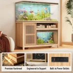 55 75inch Gallon Aquarium Fish Tank Stand with Built In Power 4 | PricZone