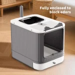 Enclosed Cat Litter Box with Drawer Tray Top Exit Odor 4 | PricZone