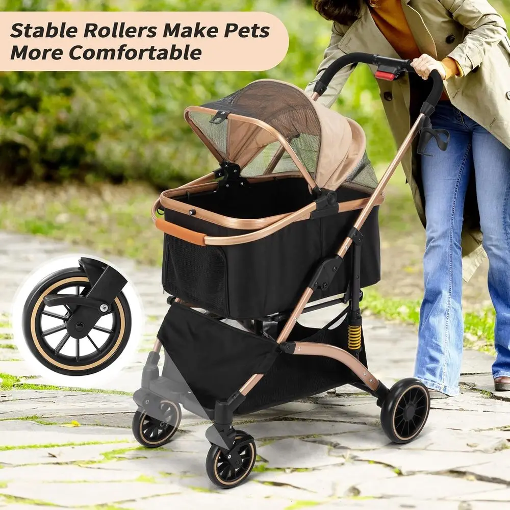 Dog Stroller Or Pets One Hand Old Puppy with 6 Shocks 4 | PricZone Dog Stroller Or Pets One Hand Old Puppy with 6 Shocks 4 | PricZone
