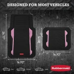 Heavy Duty All Weather Car Mats Set with Pink Inserts 4 | PricZone
