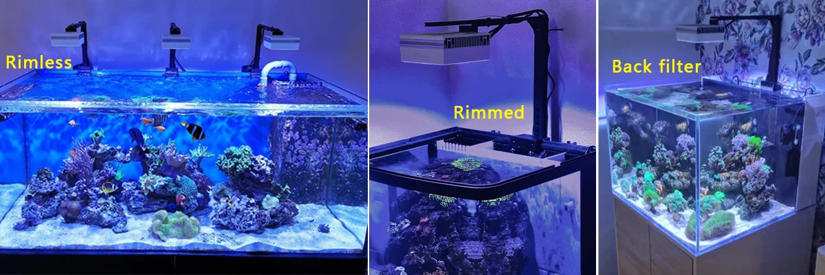 Popbloom-Rl90 WiFi LED Aquarium Light 200W Reef Marine Lamp 20