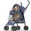 4-Wheel Pet Stroller Or Small Medium Pets Navy Blue