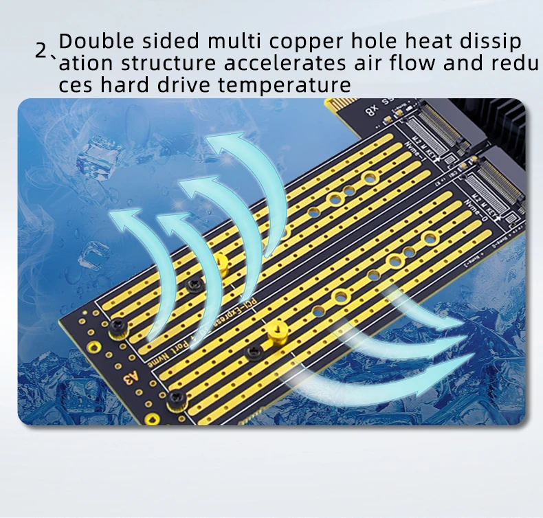 Pcie Expansion Card for Nvme SSD Array Adapter with 4 Ports 5 | PricZone Pcie Expansion Card for Nvme SSD Array Adapter with 4 Ports 5 | PricZone
