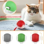Rechargeable Interactive Cat Ball Toy with Faux Tail 2 | PricZone