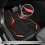 Universal All-Weather Car Floor Mats Set Red Geometric