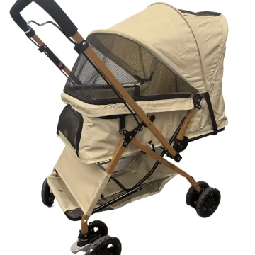 One Click Folding Pet Travel Stroller 4 Wheels Lightweight 1 | PricZone