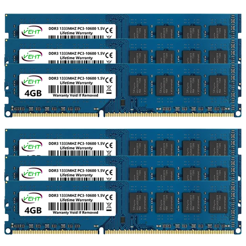Ddr3 Desktop Memories RAM 2Gb 4Gb 8Gb Pc3 1066 1333 1600Mhz 13