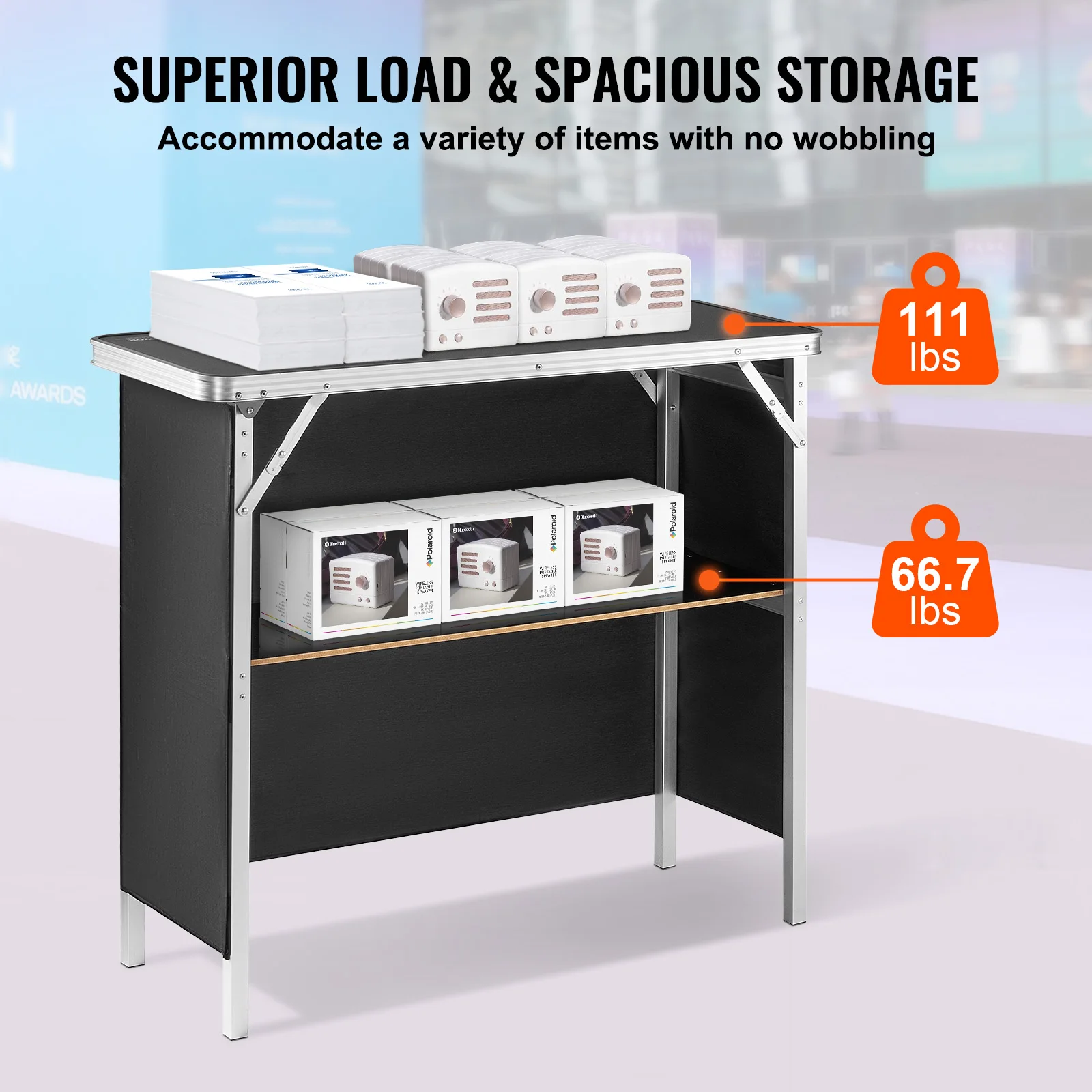 Succebuy Portable Folding Bar Table Tradeshow Podium 2 | PricZone Succebuy Portable Folding Bar Table Tradeshow Podium 2 | PricZone