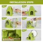1 Quiet Hamster Exercise Wheel and House 2 | PricZone