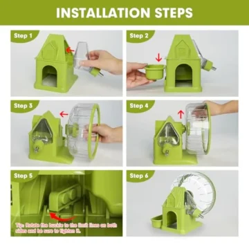 1 Quiet Hamster Exercise Wheel and House 2