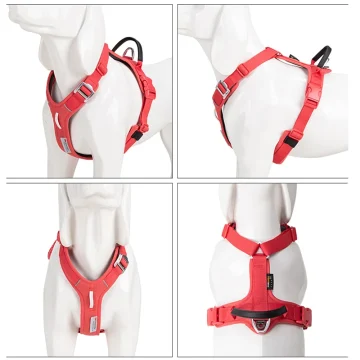 Small Combination Pet Harness No Pull Nylon Reflective Dog 2