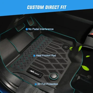 Nilight Chevy Silverado Ev Rst All Weather Floor Mats 2