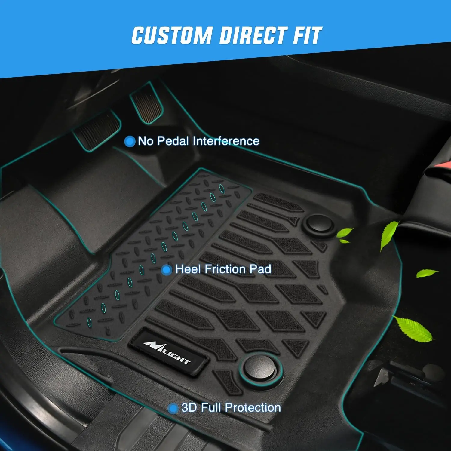 Nilight Chevy Silverado Ev Rst All Weather Floor Mats 2 | PricZone Nilight Chevy Silverado Ev Rst All Weather Floor Mats 2 | PricZone