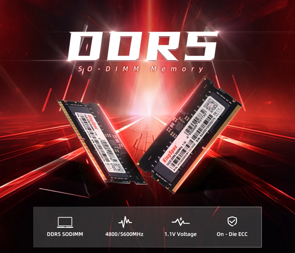 Kingspec 16Gb Ddr5 RAM 5600Mhz Laptop Memory 6