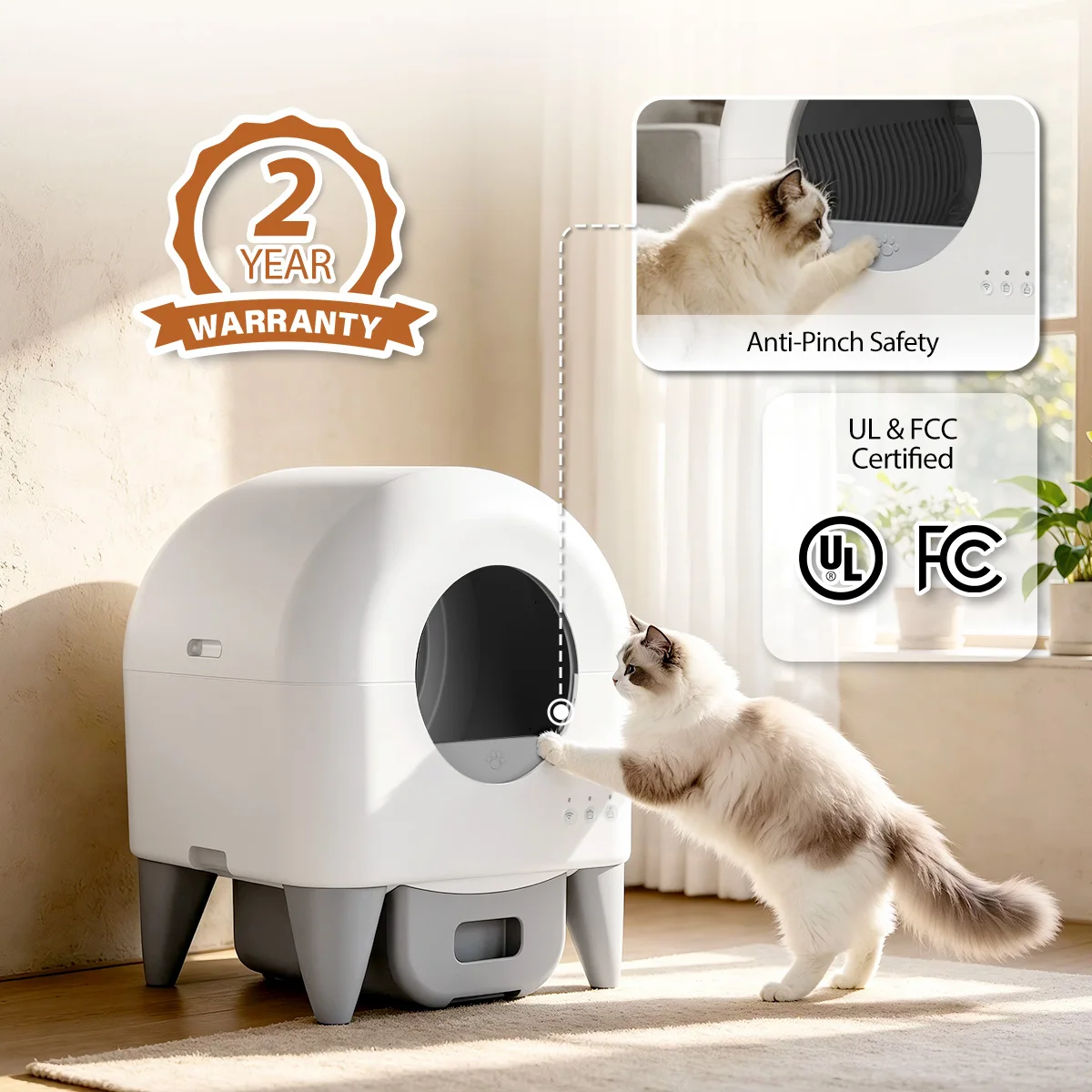 95L Automatic Smart Cat Litter Box Self Cleaning Fully 7 | PricZone 95L Automatic Smart Cat Litter Box Self Cleaning Fully 7 | PricZone