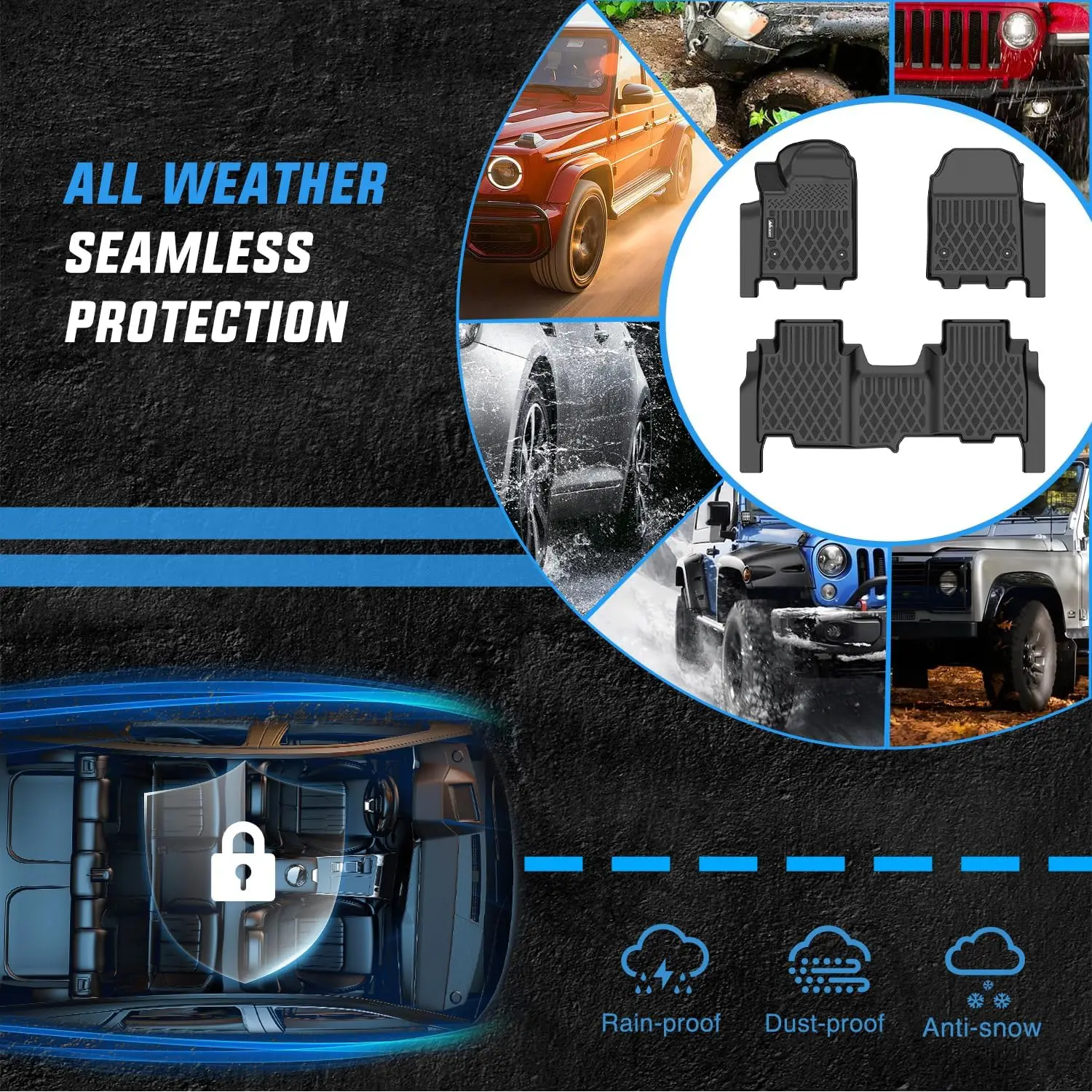 Nilight Chevy Silverado Ev Rst All Weather Floor Mats 6 | PricZone Nilight Chevy Silverado Ev Rst All Weather Floor Mats 6 | PricZone