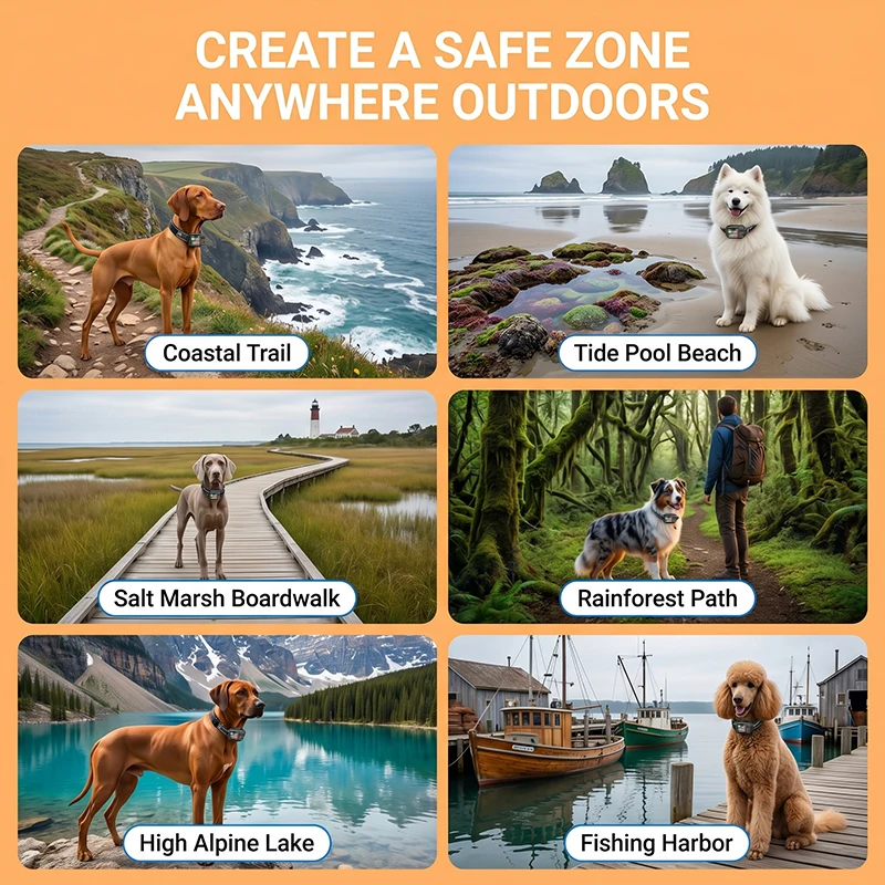 Dog Electronic Fence Outdoor GPS Fencing Waterproof 8
