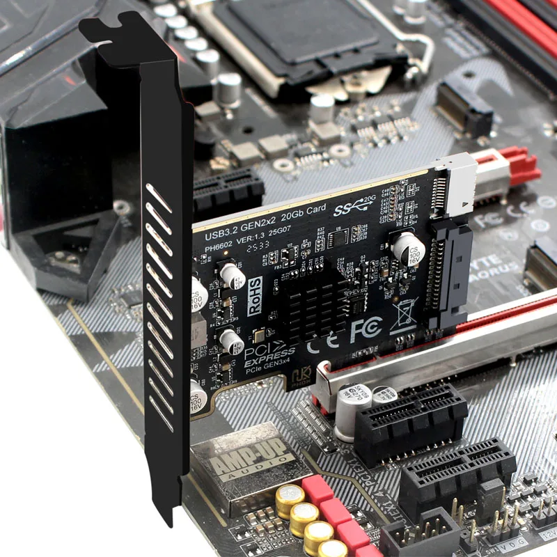 Pcie 4X To Usb32 Gen2 TypeE Expansion Card 5 | PricZone Pcie 4X To Usb32 Gen2 Type E Expansion Card 5 | PricZone