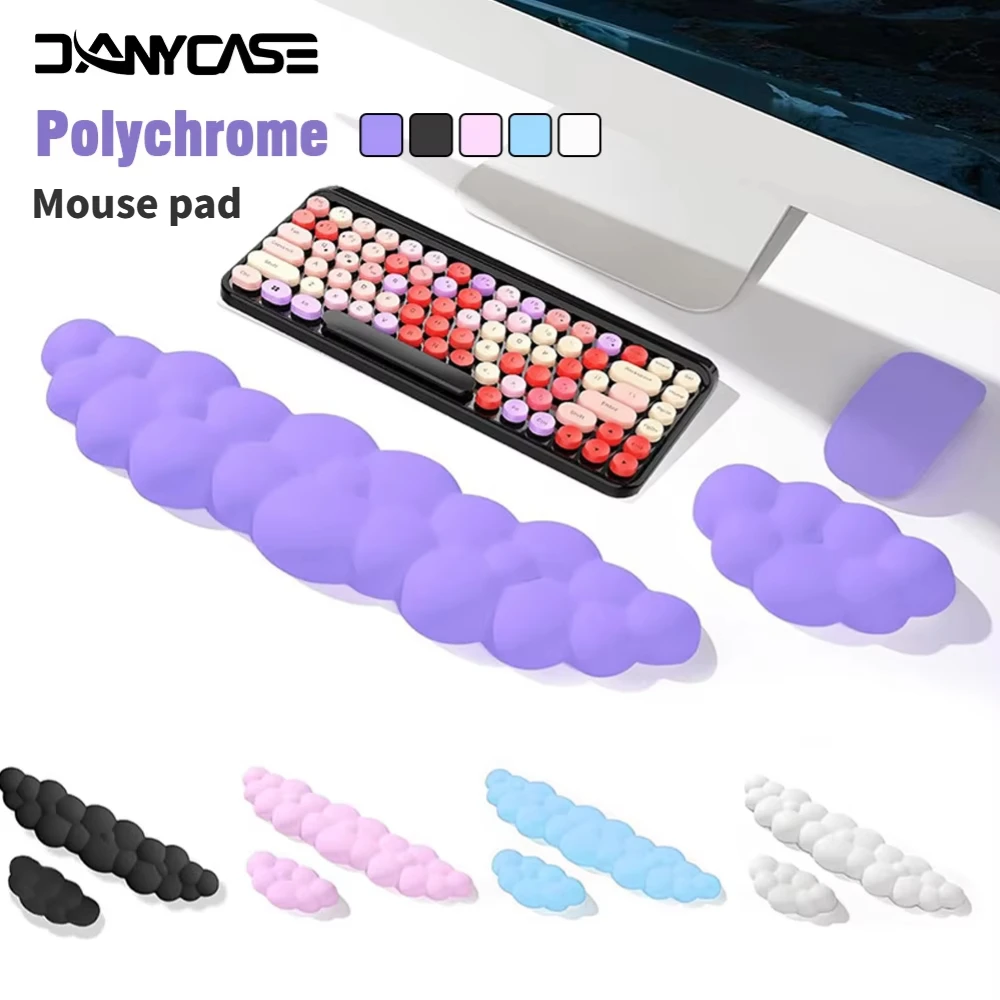 Ergonomic Keyboard Wrist Rest with Anti-Slip Desk Mat 22