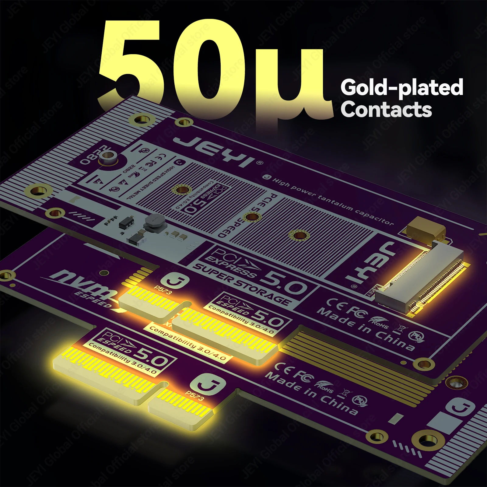 Jeyi Pcie 50 M2 Nvme Expansion Card with Cool Heatsink 6 | PricZone Jeyi Pcie 50 M2 Nvme Expansion Card with Cool Heatsink 6 | PricZone