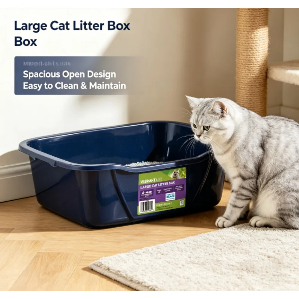 Vibrant Life Large Open Litter Box 1 | PricZone Vibrant Life Large Open Litter Box 1 | PricZone