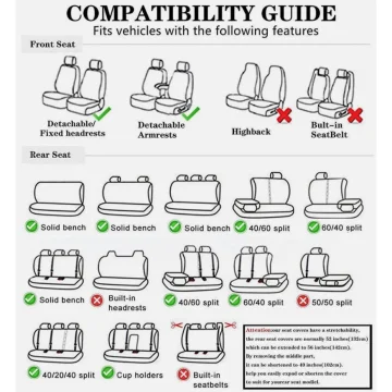 Hyundai Tucson Accent Sonata Elantra Car Seat Covers 5-Seat 2