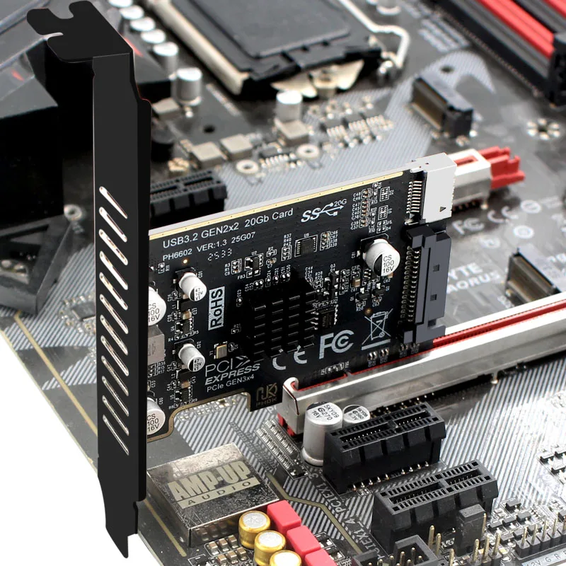 PCIe to Type-E Expansion Card PCI Express X4 USB 3.2 Gen2 12