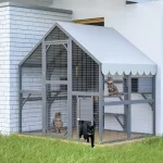 28 Square Foot Luxurious Wooden Cat House Large Outdoor 2 | PricZone