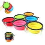 Folding Silicone Dog Feeder Bowl 2 In 1 Pet Dispenser 5 | PricZone