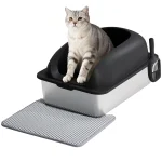 Jhk Stainless 24In Steel Cat Litter Box with Lid Large 6 | PricZone