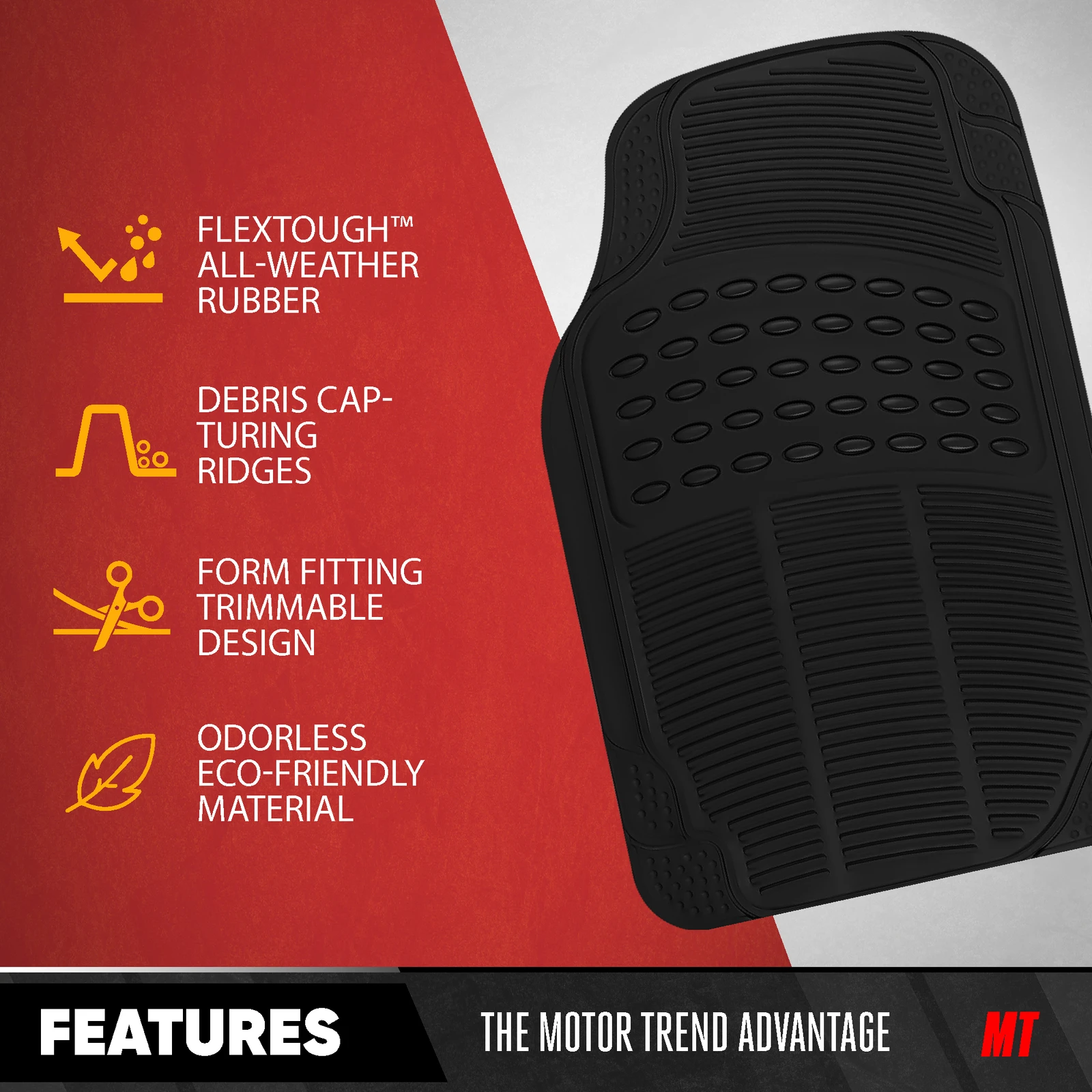 Chevrolet Traverse All Weather Rubber Floor Mats 3 Row Black 5 | PricZone Chevrolet Traverse All Weather Rubber Floor Mats 3 Row Black 5 | PricZone