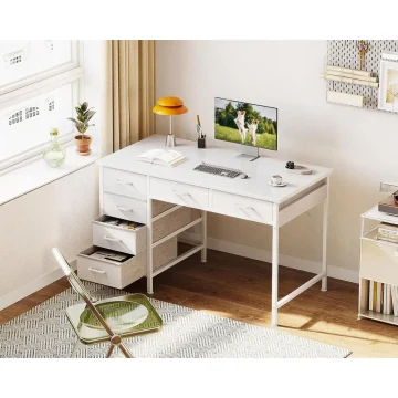Computer Desk with Storage and 6 Drawers 2