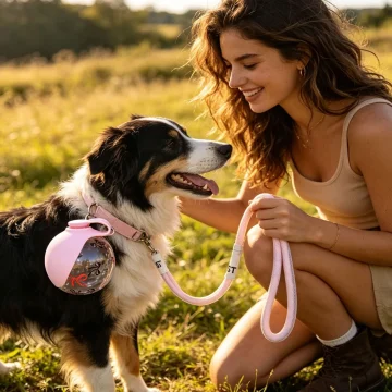 2 In 1 Dog Water Bottle with Lanyard Hook Foldable Silicone 1 | PricZone