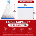 Premium Cat Litter Bags for Automatic Boxes 60 Pack Large 5 | PricZone