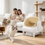 Cumrige Champagne Beige Smart SelfCleaning Cat Litter Box 8 | PricZone Cumrige Champagne Beige Smart SelfCleaning Cat Litter Box 8 | PricZone