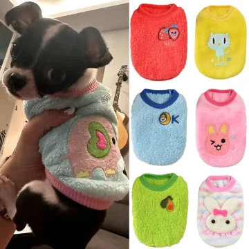 Cute Print Tea Cup Dog Sweater Winter Warm Fleece Pet 1