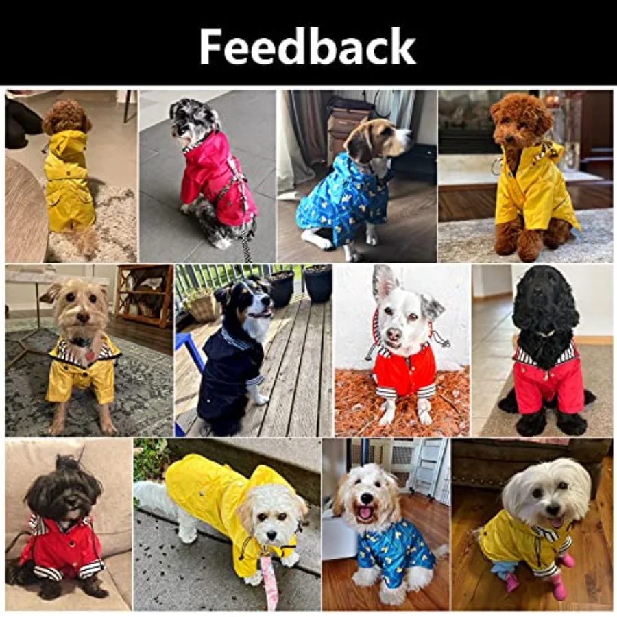 Dog Raincoat with Reflective Buttons and Adjustable Hood 2 | PricZone Dog Raincoat with Reflective Buttons and Adjustable Hood 2 | PricZone