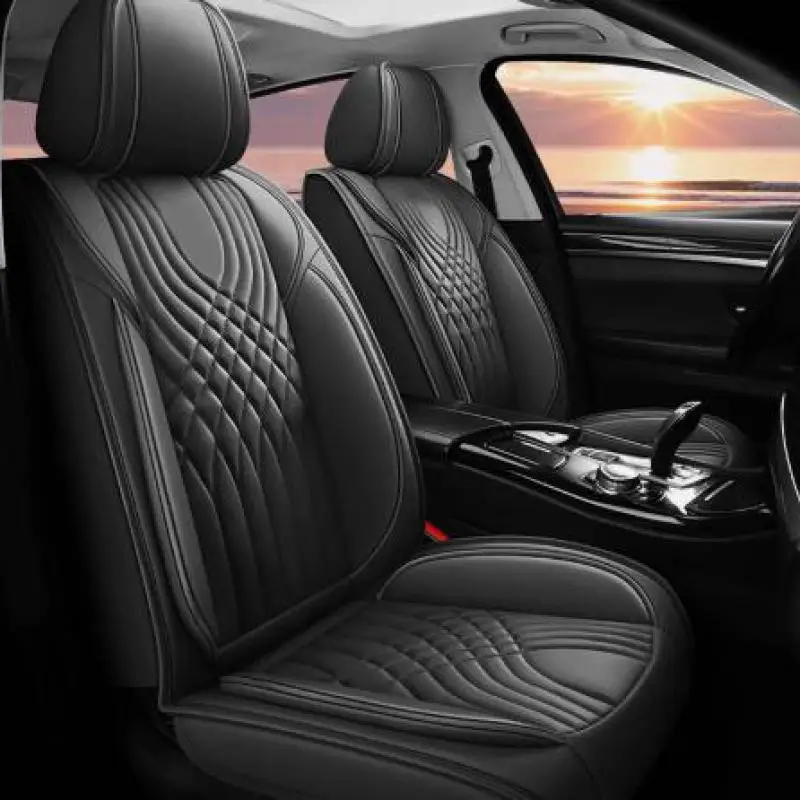 Complete Car Seat Cover Accessories Set for Dodge Leather 10