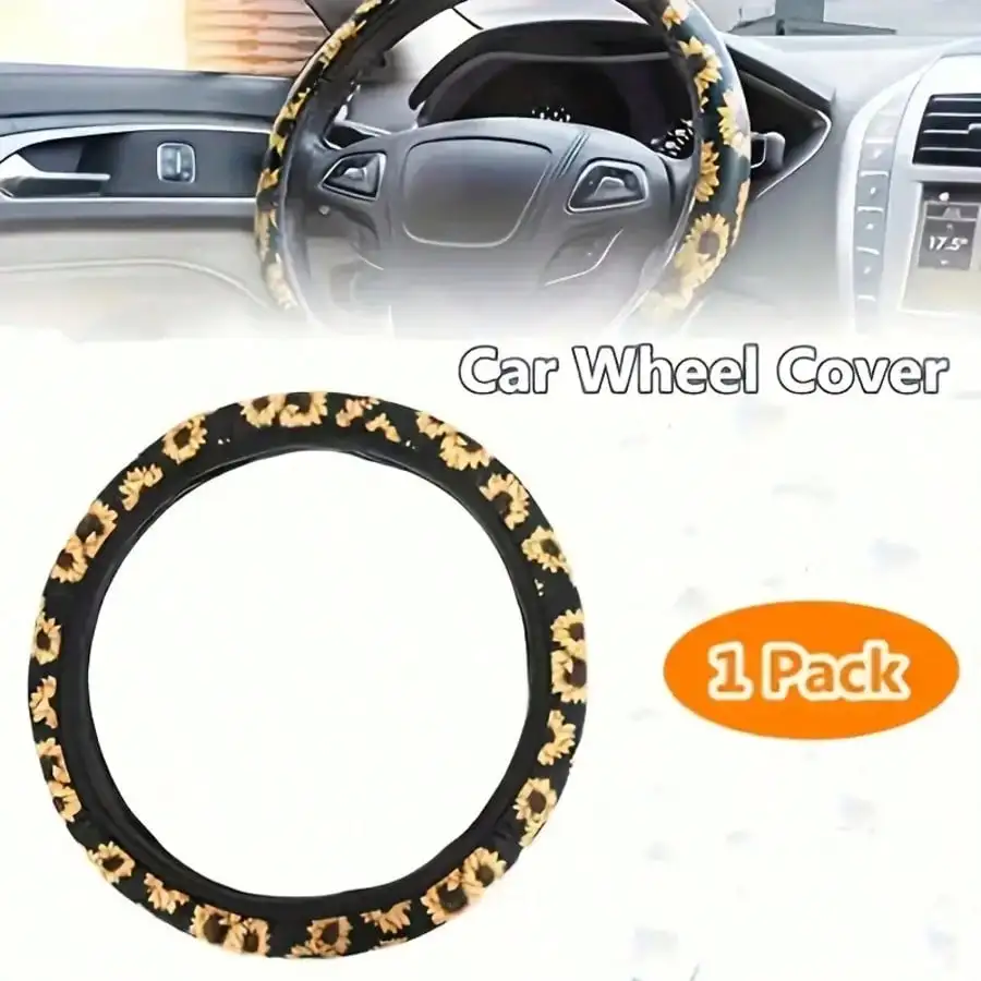 Sunflower Pattern Car Seat Cover Set Universal Fit 5 | PricZone Sunflower Pattern Car Seat Cover Set Universal Fit 5 | PricZone